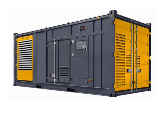 품질  12 Cylinder Water Cooled 1200kw 1500kva Container Diesel Generator Set 공장