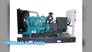 110KW 휴대용 발전기 수냉식 전력 솔루션