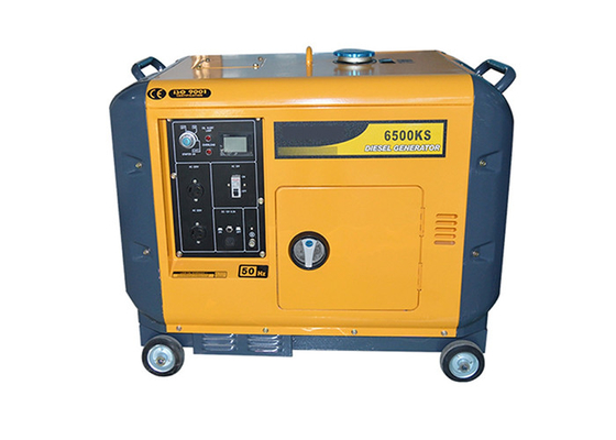 최고 침묵하는 작은 휴대용 발전기, 5kva 5000w 휴대용 디젤 엔진 발전기