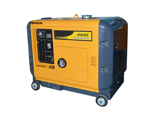 최고 침묵하는 작은 휴대용 발전기, 5kva 5000w 휴대용 디젤 엔진 발전기