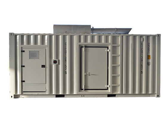20Ft는 콘테이너 디젤 엔진 발전기 세트 750Kva 600Kw 물 냉각을 컨테이너로 수송했습니다