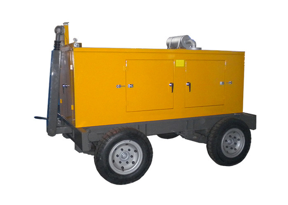 바퀴 50kw 트레일러 발전기를 가진 휴대용 침묵하는 유형 디젤 엔진 Genset