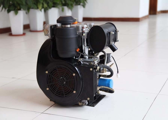 판매 필리핀을 위한 공냉식 20HP 14KW 292F 2 실린더 디젤 엔진 genset